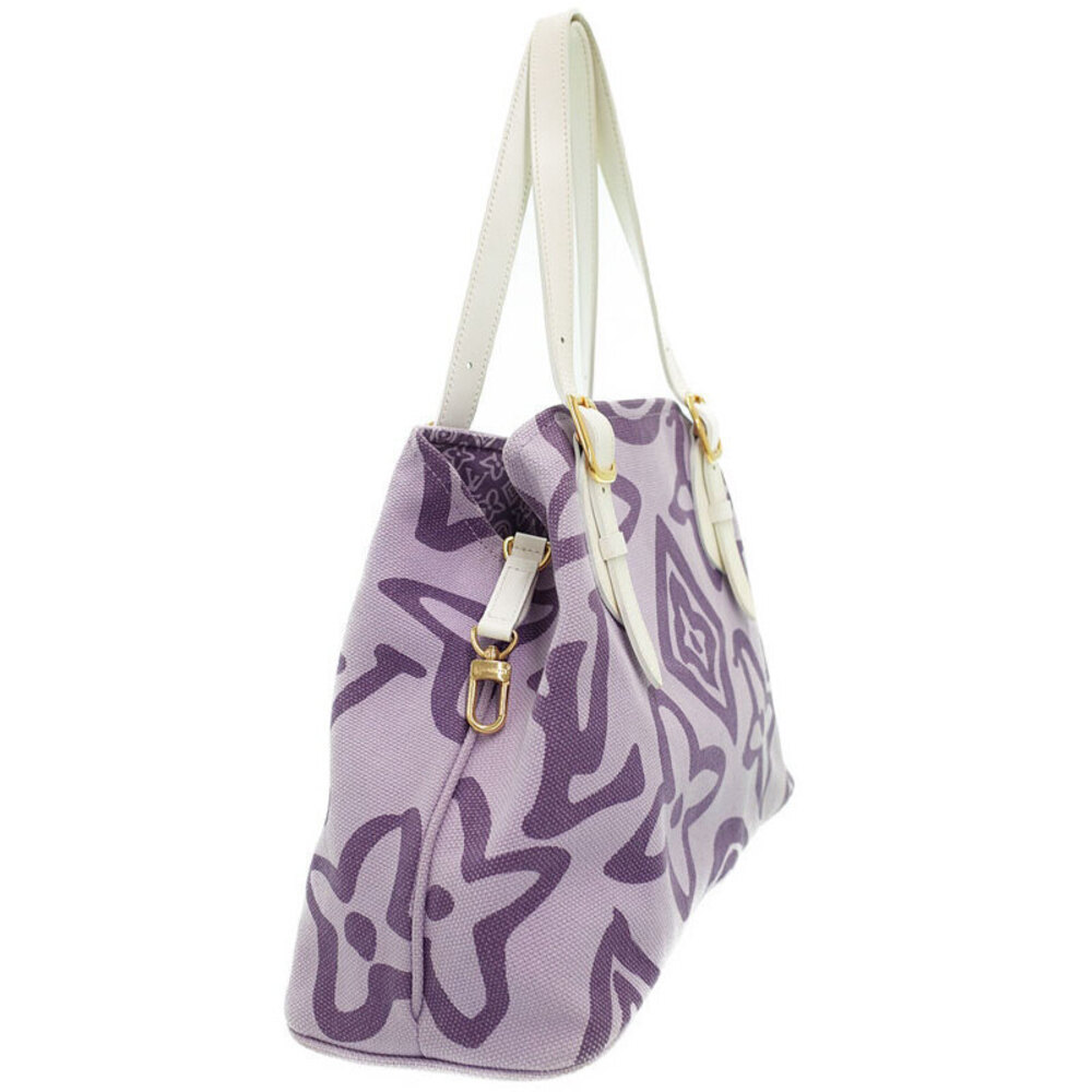 Louis Vuitton Cabas Shoulder Bag Taisienne Tote Purple